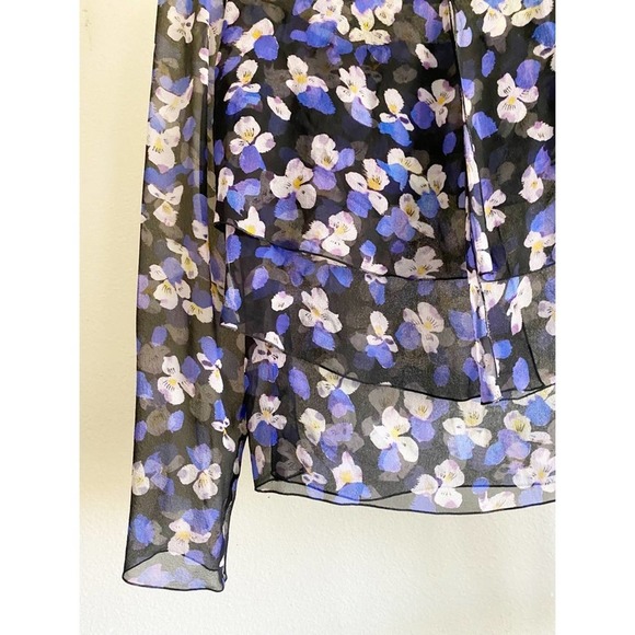 Philosophy Lorenzo Di Lorenzo Serafini Silk Floral Tiered Top Size 4 - Picture 15 of 16